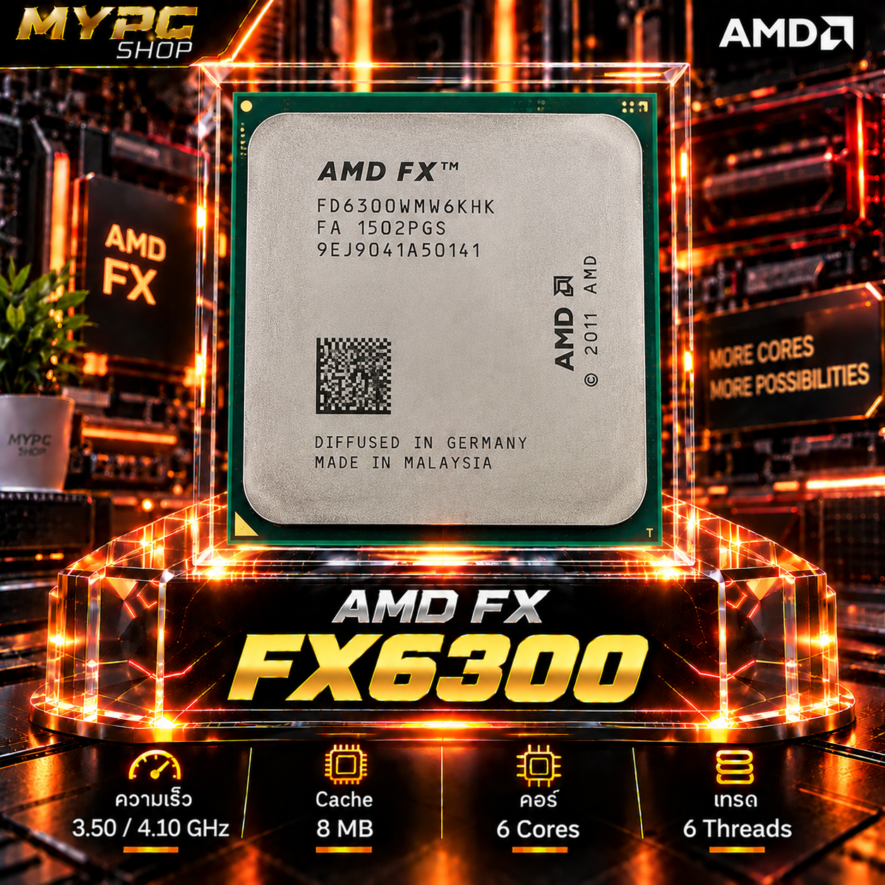 (Am3+) - Amd FX6300 3.50GHz 6C/6T
