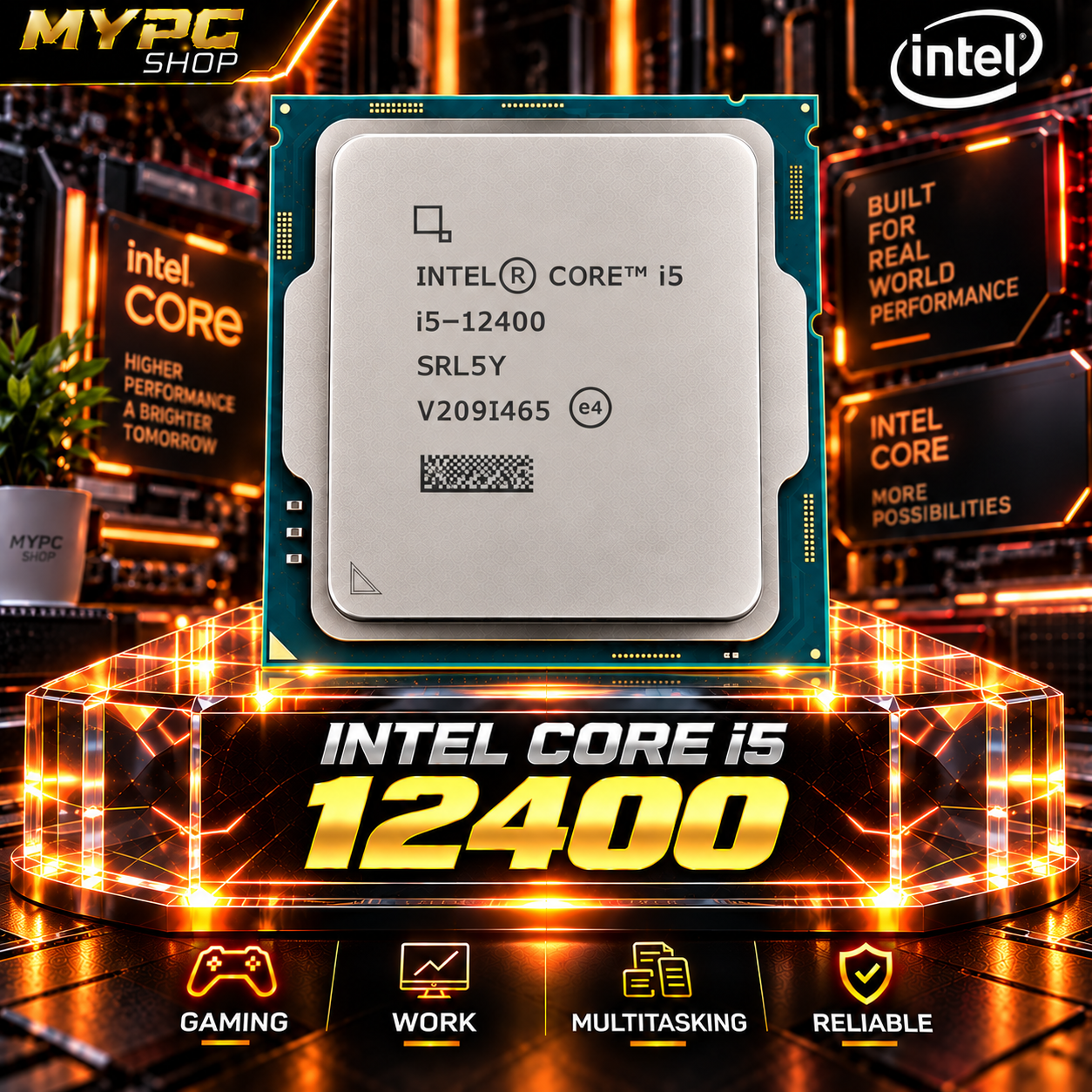 Intel Core™ i5-12400 แคช 12M, สูงสุด 4.40 GHz 6c/12t